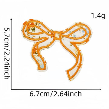 Floral Bow Embroidered Patches - Multiple Designs Available - CheerCove