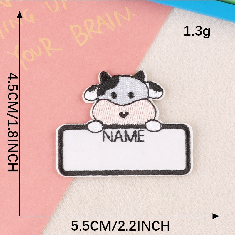 Write-On Name Embroidered Patches ① - Multiple Designs Available - CheerCove