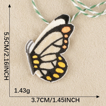 Botanical Butterfly Embroidered Patches - Multiple Designs Available - CheerCove