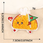 Fast Foodie Embroidered Patches ② - Multiple Designs Available - CheerCove