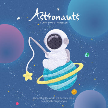Astronauts Embroidered Patches - Multiple Designs Available - CheerCove