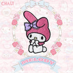 Pink Blossom Bunny Patches (Stick-On)