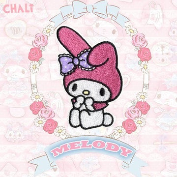 Pink Blossom Bunny Patches (Stick-On)