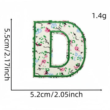 Floral Alphabet Embroidered Patches - CheerCove