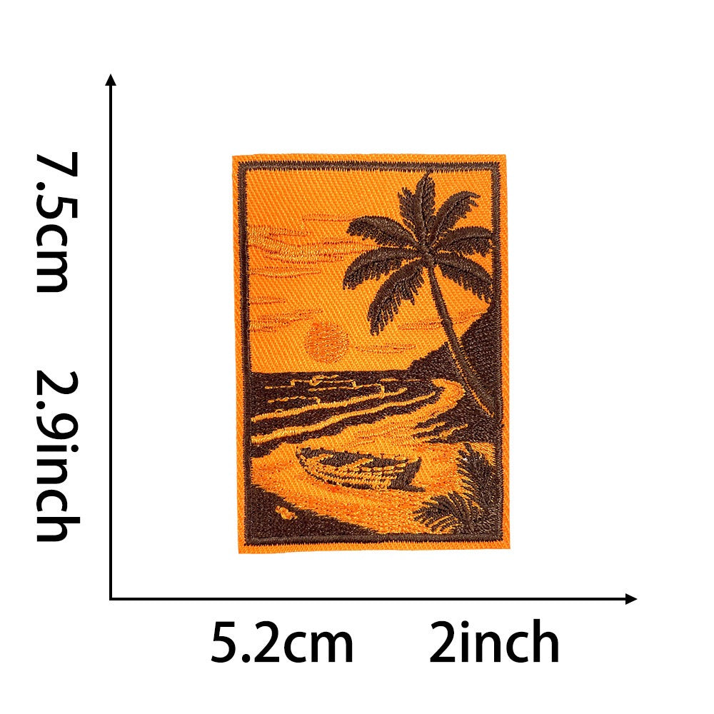 Sunset Beach Patches (Iron-On) - CheerCove