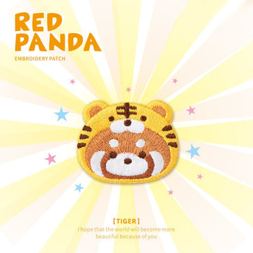 Cute Red Panda in Hat Patch Embroidered Patches - Multiple Designs Available - CheerCove