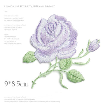 Blooming Rose Patches (Iron-On)