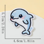 Kawaii Dolphin Patches (Stick-On)