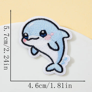 Kawaii Dolphin Patches (Stick-On)