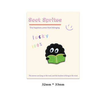 Reading Soot Sprite Embroidered Patches - Multiple Designs Available - CheerCove