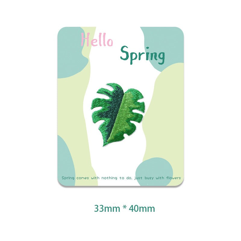 Botanical Leaf Embroidered Patches - Multiple Designs Available - CheerCove