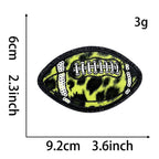Holographic Leopard Rugby Patches (Iron-On) - CheerCove