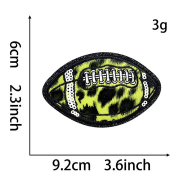 Holographic Leopard Rugby Patches (Iron-On) - CheerCove