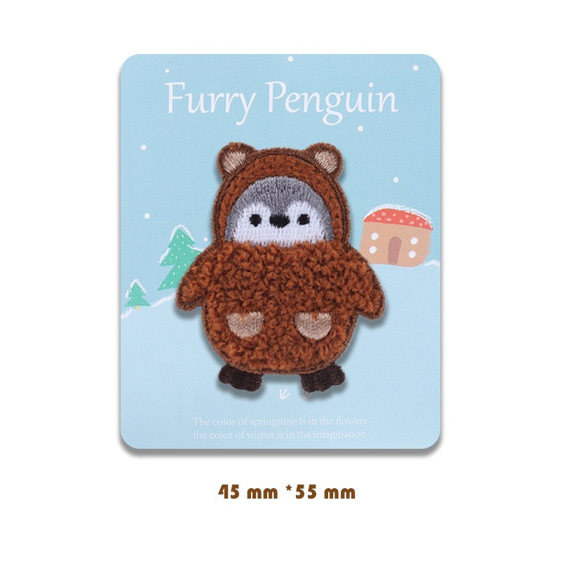 Furry Penguins Embroidered Patches - Multiple Designs Available - CheerCove
