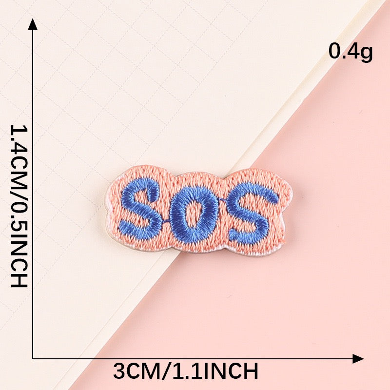 Minimalist Word Embroidered Patches ② - Multiple Designs Available - CheerCove