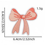 Pink Bow Patches (Iron-On)
