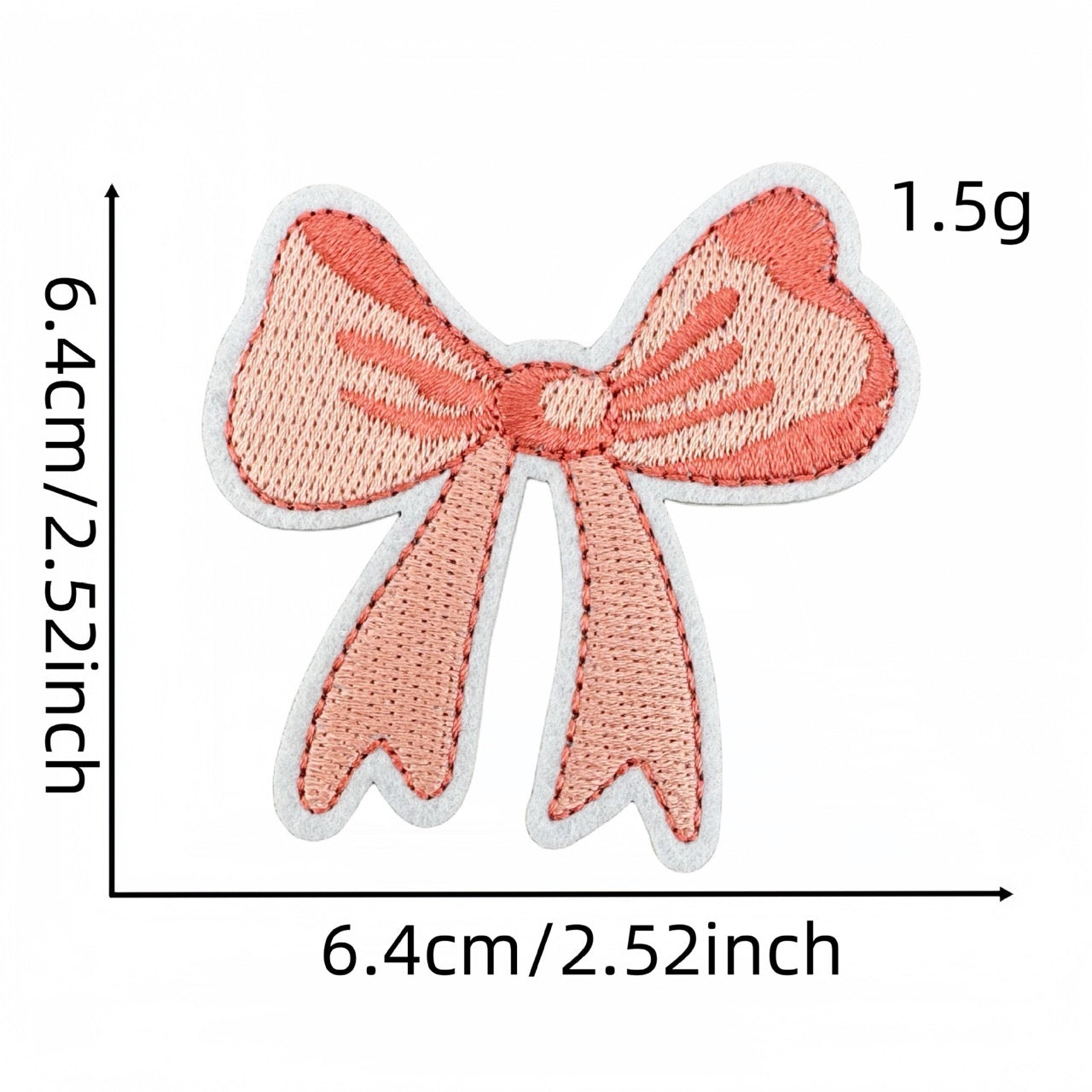 Pink Bow Patches (Iron-On)