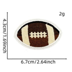 I Love Football Patches (Iron-On)