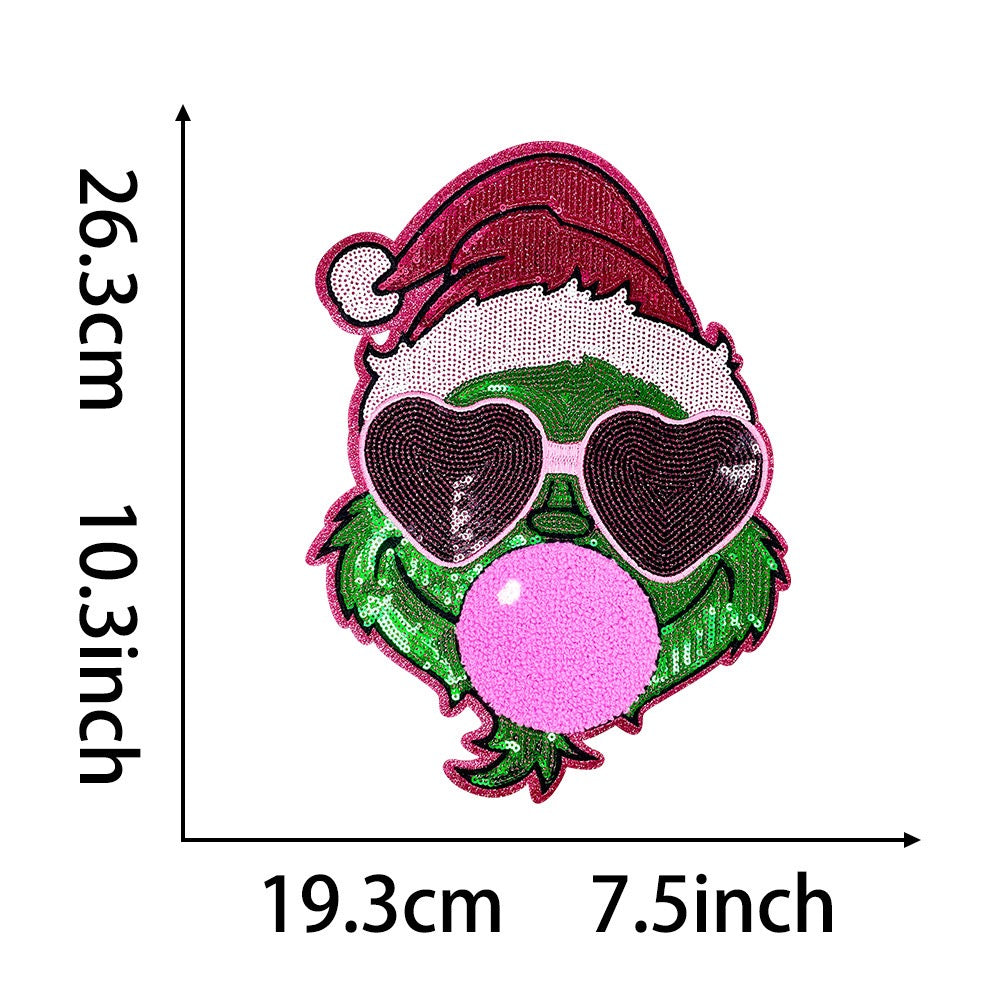 Jumbo Grinchmas Patches (Iron-On)