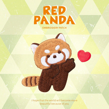 Cute Red Panda Embroidered Patches - Multiple Designs Available - CheerCove