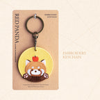 Lovely Double-Sided Embroidered Red Panda Charms