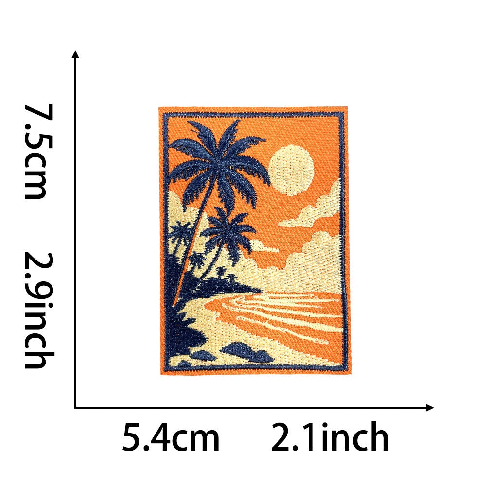 Sunset Beach Patches (Iron-On) - CheerCove