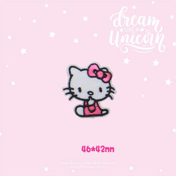 Pink & Cute Kitty Patches (Iron-On)