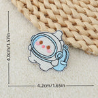 cosmic white space astronaut baby bottle elf embroidered stick-on patch