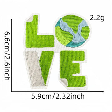 Love Our Earth Patches (Iron-On)