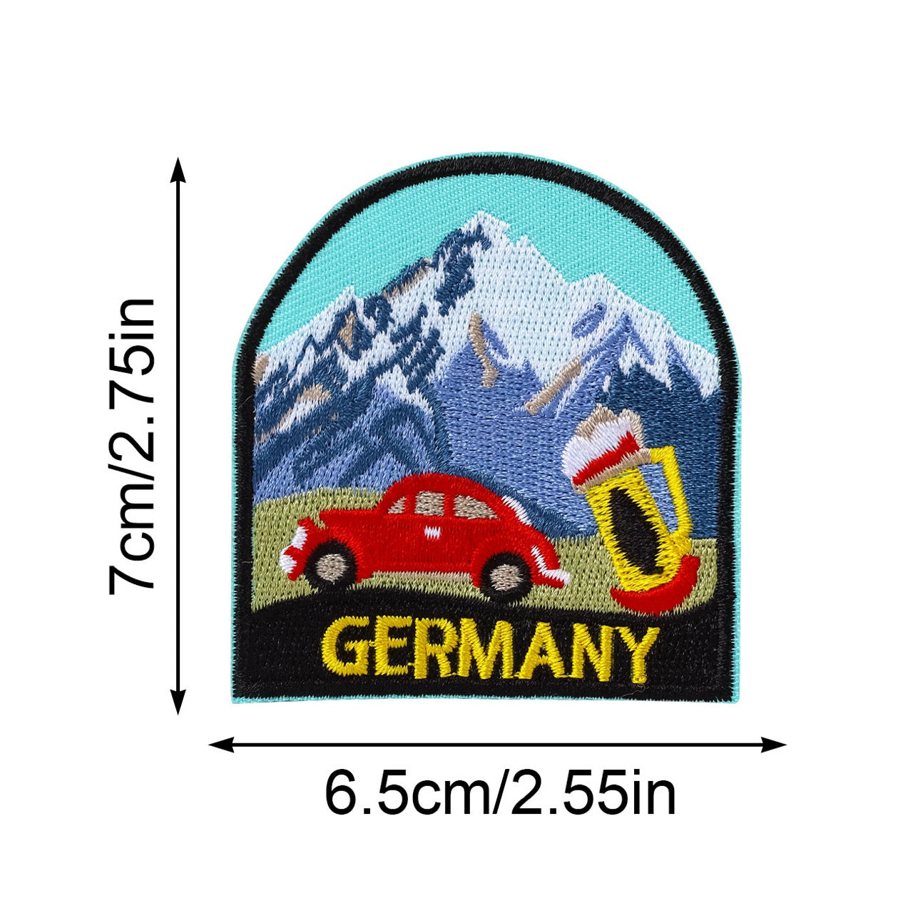 World City Landmarks Patches (Iron-On)