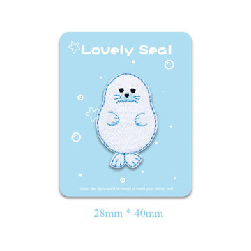 Lovely Seal Embroidered Patches - Multiple Designs Available - CheerCove