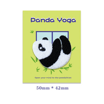 Panda Yoga Embroidered Patches - Multiple Designs Available - CheerCove