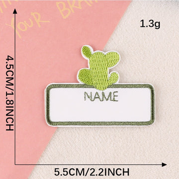 Write-On Name Embroidered Patches ① - Multiple Designs Available - CheerCove