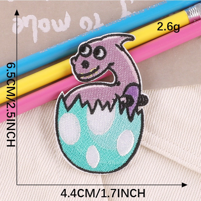 Dinosaur Embroidered Patches - Multiple Designs Available - CheerCove
