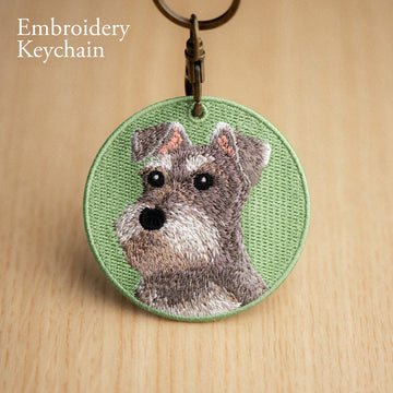 Cute Dog Double-Sided Embroidered Keychains ② - CheerCove