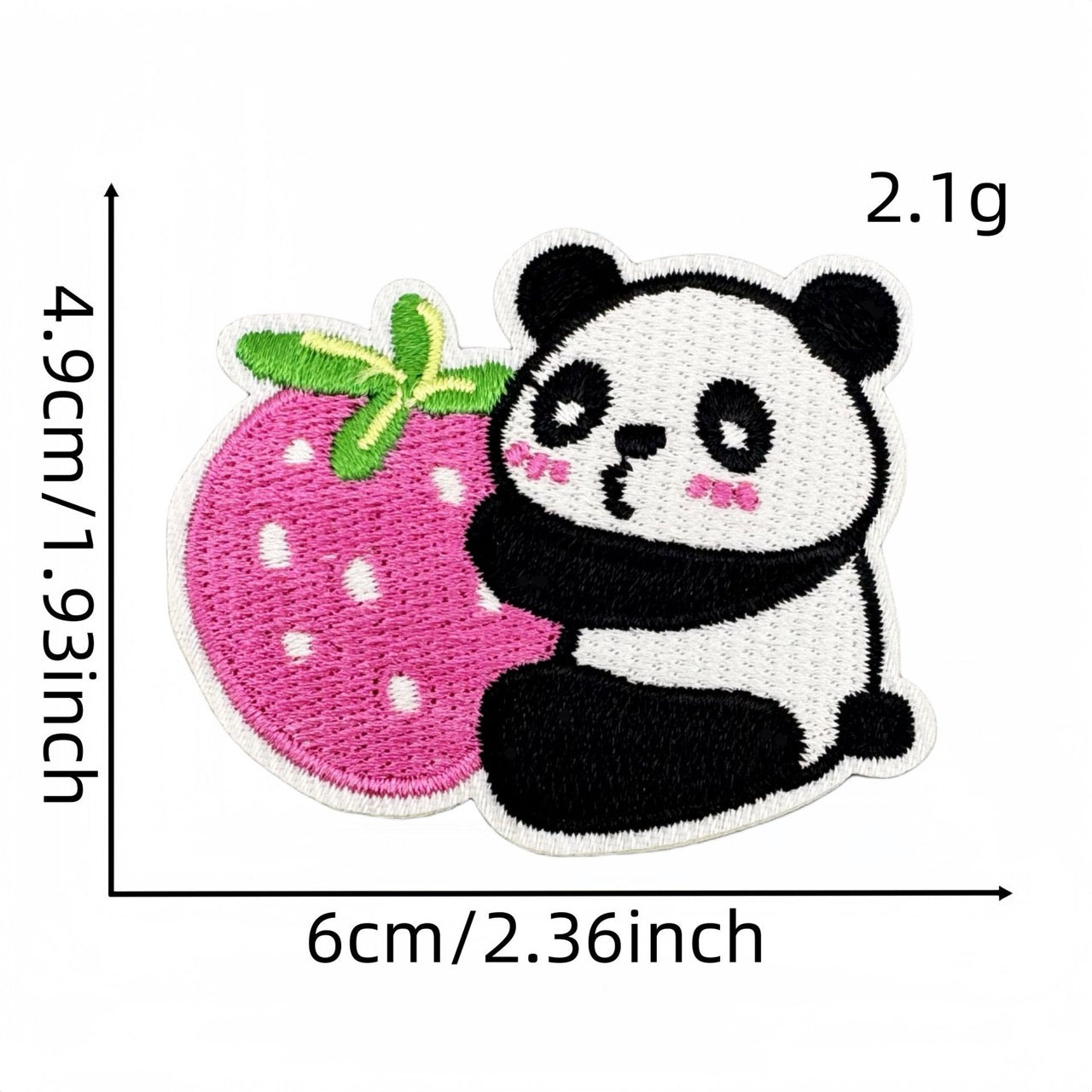 Panda ② Patches (Iron-On)