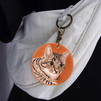 Cute Double-Sided Embroidered Cat Charms