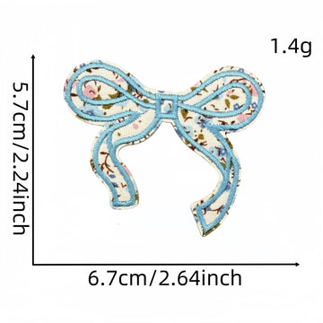 Floral Bow Embroidered Patches - Multiple Designs Available - CheerCove