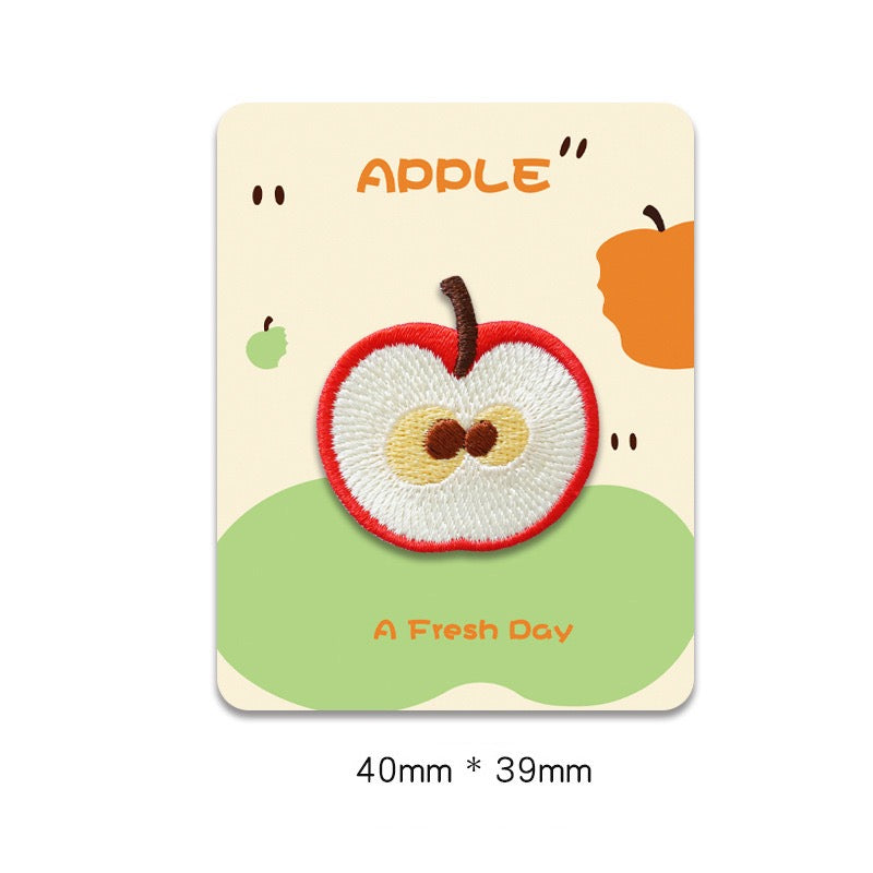 Apple Embroidered Patches - Multiple Designs Available - CheerCove