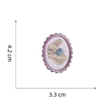 Cartoon Rabbit Embroidered Patches - Multiple Designs Available - CheerCove