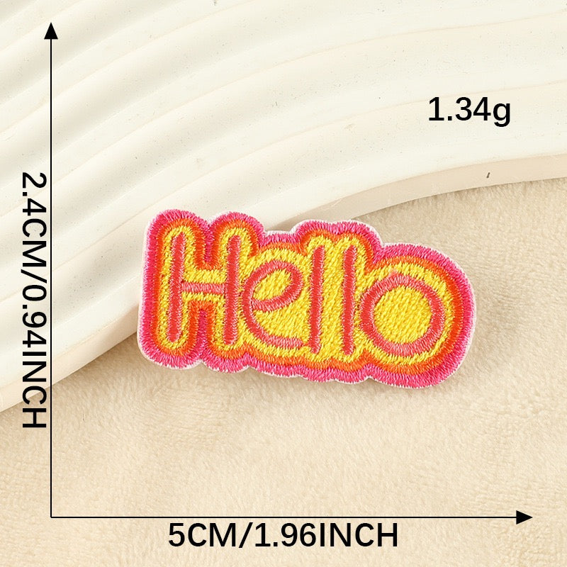 Rainbow Words Embroidered Patches ① - Multiple Designs Available - CheerCove