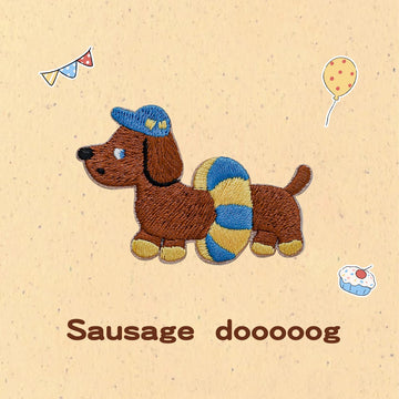 Sausage Dog Embroidered Patches - Multiple Designs Available - CheerCove