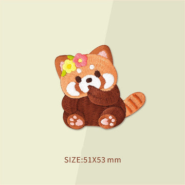 Adorable Red Panda Embroidered Patches - Multiple Designs Available - CheerCove