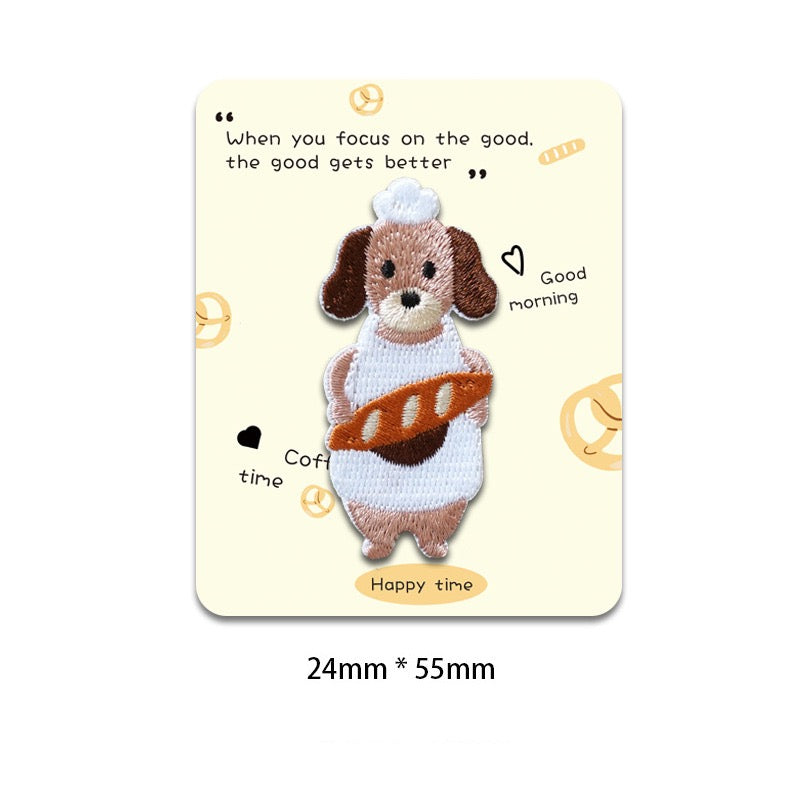 Baking Dog Embroidered Patches - Multiple Designs Available - CheerCove