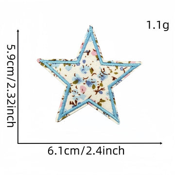 Floral Star Embroidered Patches - Multiple Designs Available - CheerCove