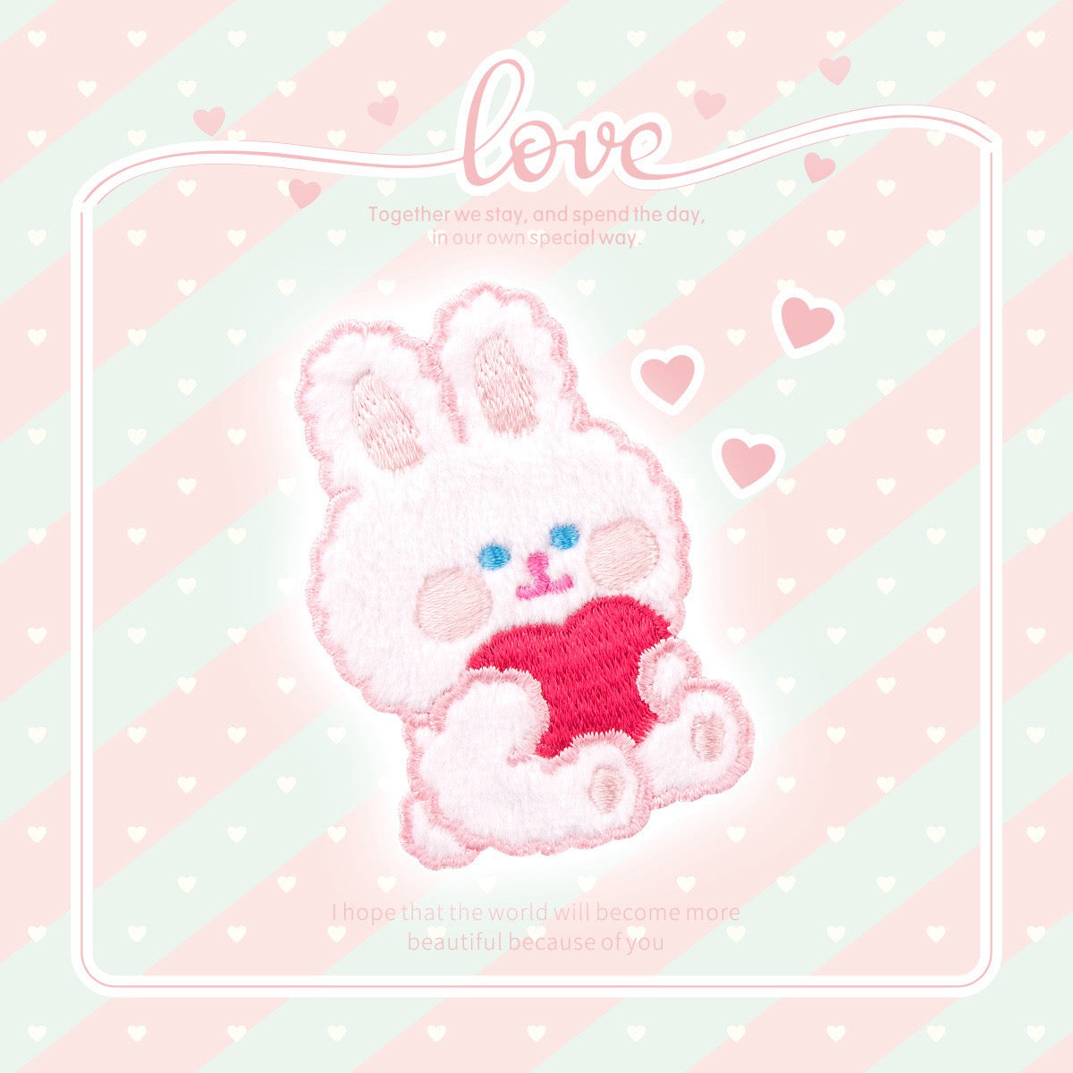 Sweet Dream Rabbit and Bear Embroidered Patches - Multiple Designs Available - CheerCove