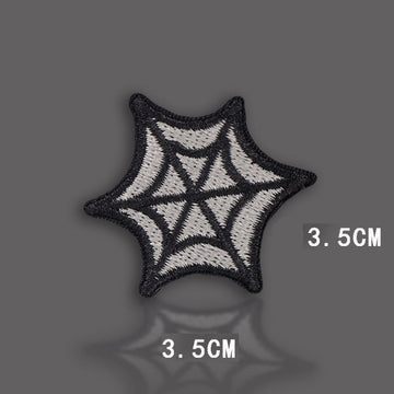 spider web embroidered stick-on patch