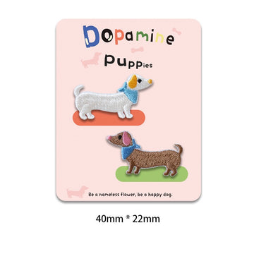 Dopamine Puppies Embroidered Patches - Multiple Designs Available - CheerCove