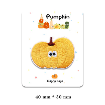 Cute Pumpkin Embroidered Patches - Multiple Designs Available - CheerCove