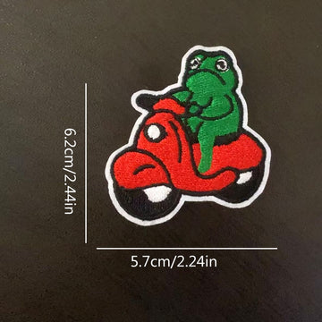 Green Animals Patches (Iron-On)